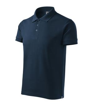 Pánska polokošeľa Cotton Heavy 215, 02 Tmavomodrá