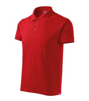 Pánska polokošeľa Cotton Heavy 215, 07 Červená