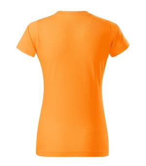 Dámske tričko krátky rukáv Basic 134, A2 Mandarínková Oranžová (3)