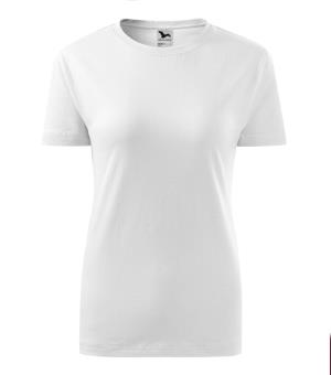Dámske bavlnené tričko Classic New 133, 00 Biela (2)