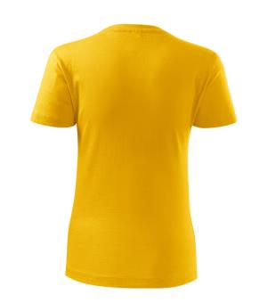 Dámske bavlnené tričko Classic New 133, 04 Žltá (3)