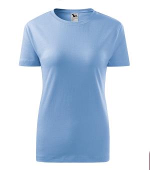 Dámske bavlnené tričko Classic New 133, 15 Nebeská Modrá (2)