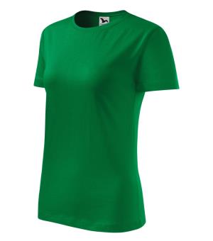 Dámske bavlnené tričko Classic New 133, 16 Trávová Zelená