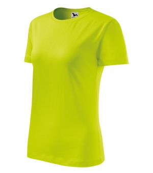 Dámske bavlnené tričko Classic New 133, 62 Limetková