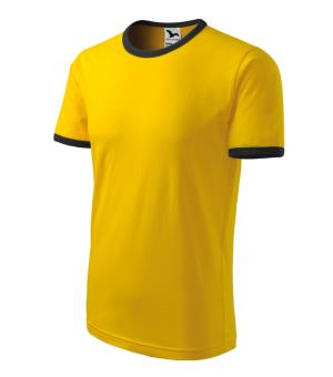 Pánske dvojfarebné tričko Infinity 131, 04 Žltá