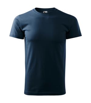 Pánske tričko Basic 129, 02 Tmavomodrá (2)