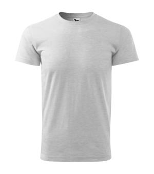 Pánske tričko Basic 129, svetlosivý melír