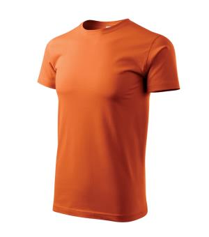 Pánske bavlnené tričko Basic 129, 11 Oranžová