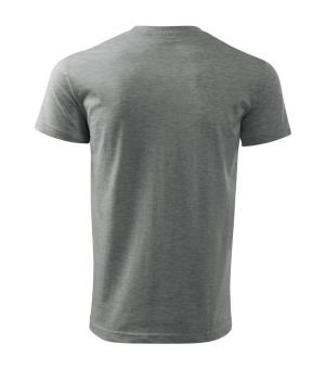 Pánske tričko Basic 129, 12 Tmavosivý Melír (3)