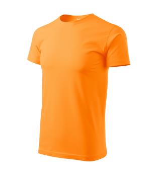 Pánske bavlnené tričko Basic 129, A2 Mandarínková Oranžová