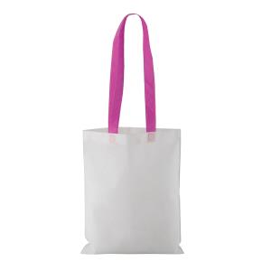 Biela nákupná taška Rambla, purpurová (2)