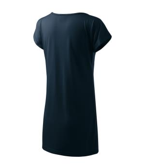 Predĺžené dámske tričko / Šaty Love 123, 02 Tmavomodrá (4)