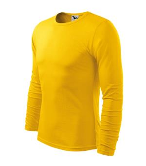Pánske tričko s dlhým rukávom Fit-T LS 119, 04 Žltá