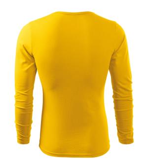 Pánske tričko s dlhým rukávom Fit-T LS 119, 04 Žltá (3)