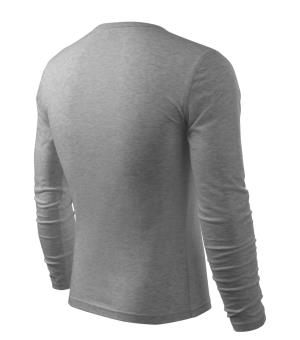 Pánske tričko s dlhým rukávom Fit-T LS 119, 12 Tmavosivý Melír (4)