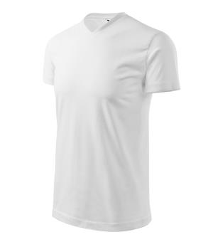 Unisex tričko Heavy V-neck 111, Biela (00)