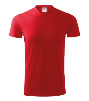 Unisex tričko Heavy V-neck 111, 07 Červená (2)
