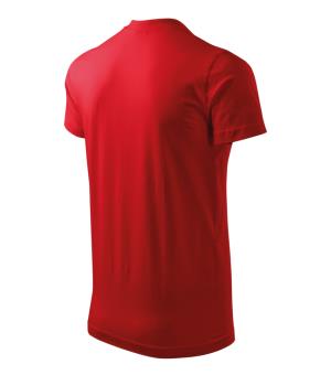Unisex tričko Heavy V-neck 111, 07 Červená (4)