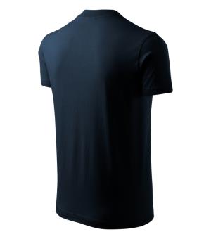 Unisexové tričko  V-neck 102, 02 Tmavomodrá (4)