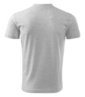Unisexové tričko  V-neck 102, 03 Svetlosivý Melír (3)