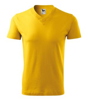 Unisexové tričko  V-neck 102, 04 Žltá (2)