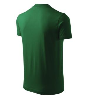Unisexové tričko  V-neck 102, 06 Fľaškovozelená (4)