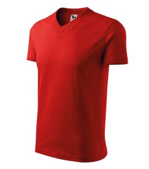 Unisexové tričko  V-neck 102, 07 Červená
