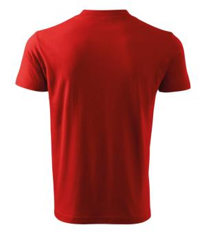Unisexové tričko  V-neck 102, 07 Červená (3)