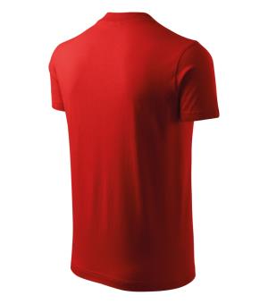 Unisexové tričko  V-neck 102, 07 Červená (4)