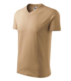 Unisexové tričko  V-neck 102, 08 Piesková