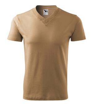 Unisexové tričko  V-neck 102, 08 Piesková (2)