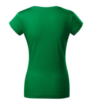 Dámske tričko Fit V-neck 162, 16 Trávová Zelená (3)