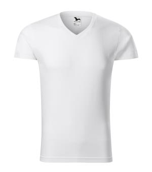 Pánske tričko Slim Fit V-neck 146, 00 Biela (2)