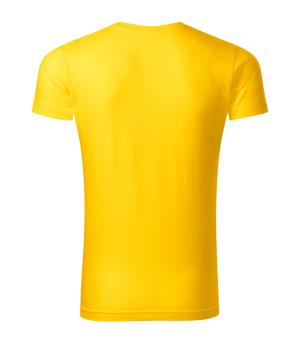 Pánske tričko Slim Fit V-neck 146, 04 Žltá (3)