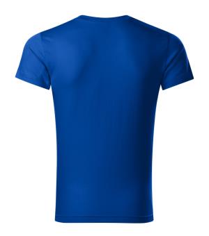 Pánske tričko Slim Fit V-neck 146, 05 Kráľovská Modrá (3)