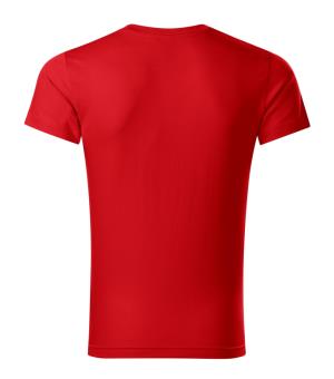 Pánske tričko Slim Fit V-neck 146, 07 Červená (3)