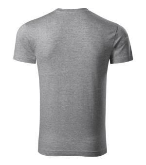 Pánske tričko Slim Fit V-neck 146, 12 Tmavosivý Melír (3)