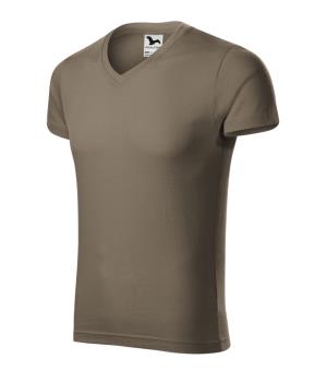Pánske tričko Slim Fit V-neck 146, 29 Army