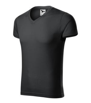 Pánske tričko Slim Fit V-neck 146, 94 Ebony Grey