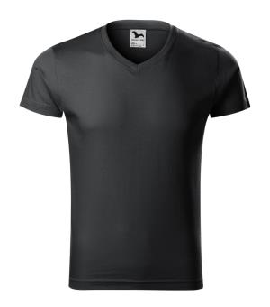 Pánske tričko Slim Fit V-neck 146, 94 Ebony Grey (2)