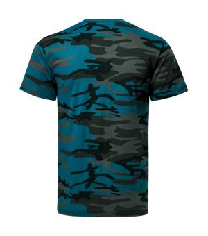 Pánske tričko Camouflage 144, C1 Petrolejový Maskáč (3)