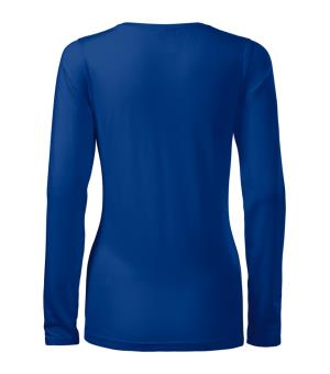 Dámske tričko dlhý rukáv Slim 139, 05 Kráľovská Modrá (3)