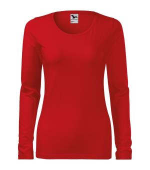 Dámske tričko dlhý rukáv Slim 139, 07 Červená (2)