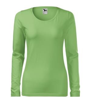 Dámske tričko dlhý rukáv Slim 139, 39 Hrášková zelená (2)