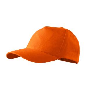 Bavlnená 5 panelová šiltovka 5P 307, 11 Oranžová