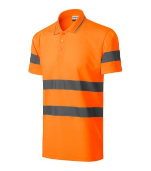 Reflexná polokošeľa unisex HV Runway 2V9, 98 Reflexná Oranžová