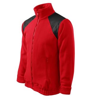 Unisex fleesová bunda s krytými ramenami Jacket Hi-Q 506, 07 Červená
