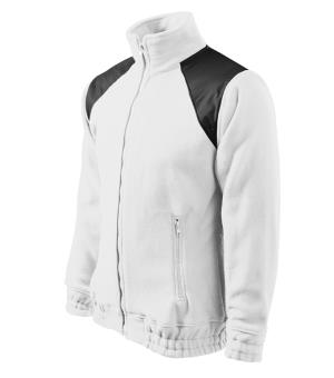 Fleesová pánska bunda s krytými ramenami Jacket Hi-Q 506, Biela (00)