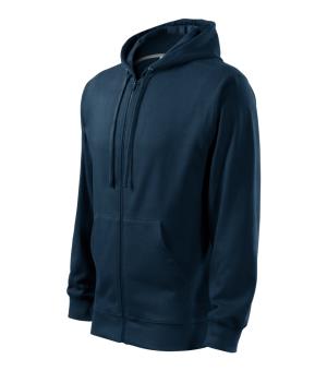 Pánska mikina s kapucňou Trendy Zipper 410, 02 Tmavomodrá