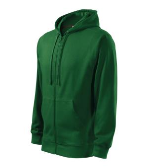 Pánska mikina s kapucňou Trendy Zipper 410, 06 Fľaškovozelená